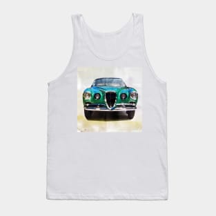 Vintage Alfa Romeo in watercolor Tank Top